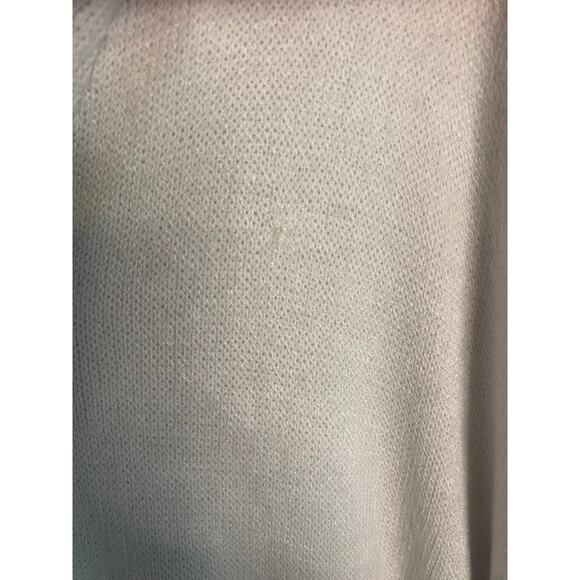 Venti 6 Made in Italy Modal White Star Sweater V Neck Soft Casual Size Medium - Picture 14 of 15